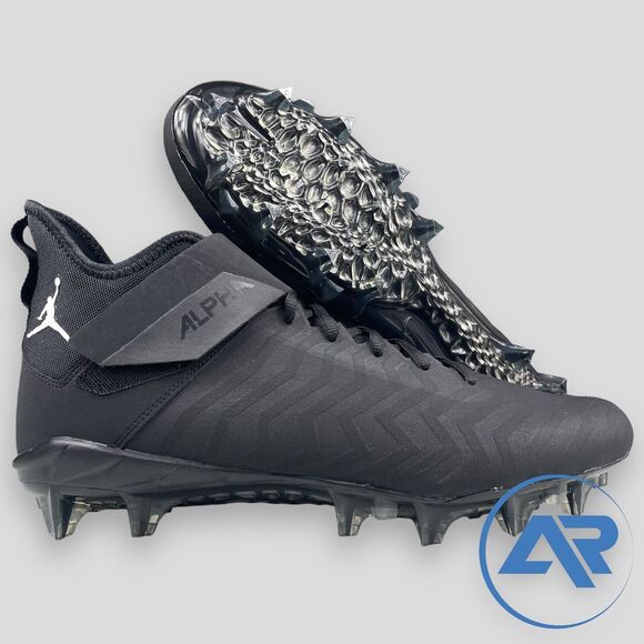 Nike Air Jordan Alpha Menace Pro 2 MID Black Size 14 Football Cleats CV1676-003 - Picture 5 of 7